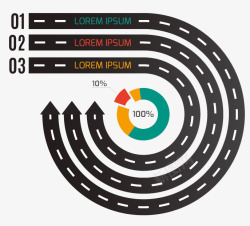 道路信息图表素材