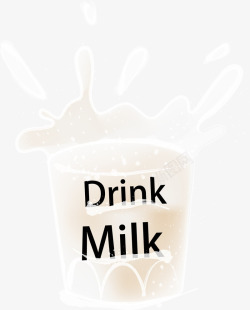 花生奶饮品素材