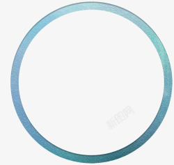 蓝色漂亮圆环素材
