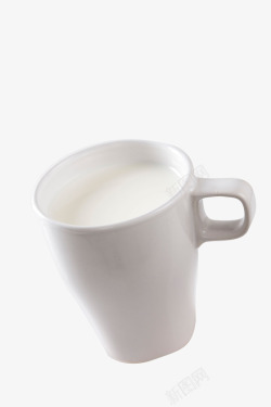 白色杯装甜品一杯白色牛奶饮品高清图片