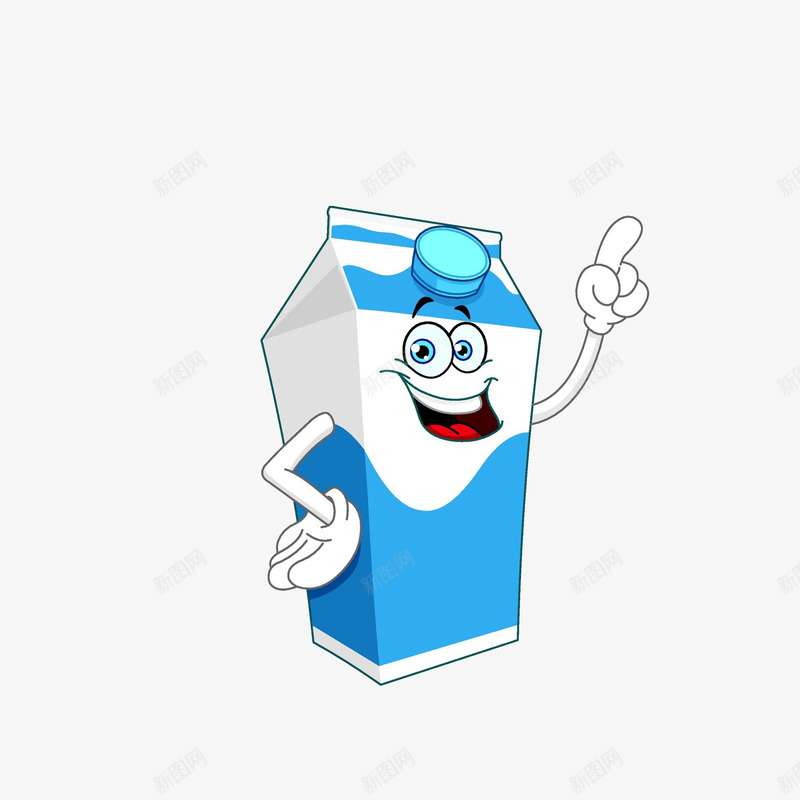 卡通一盒一手叉腰一手往上指的牛png免抠素材_新图网 https://ixintu.com 一手叉腰 一盒牛奶 卡通一盒一手叉腰一手往上指的牛奶素材免费下载 开心牛奶盒 手指往上指