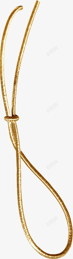 金色漂亮绳子素材