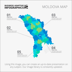 地图信息图表摩尔多瓦地图高清图片