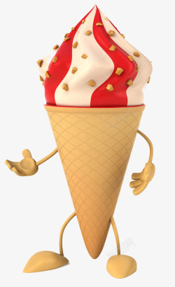 冰淇淋口味冰淇淋美食草莓牛奶口味高清图片