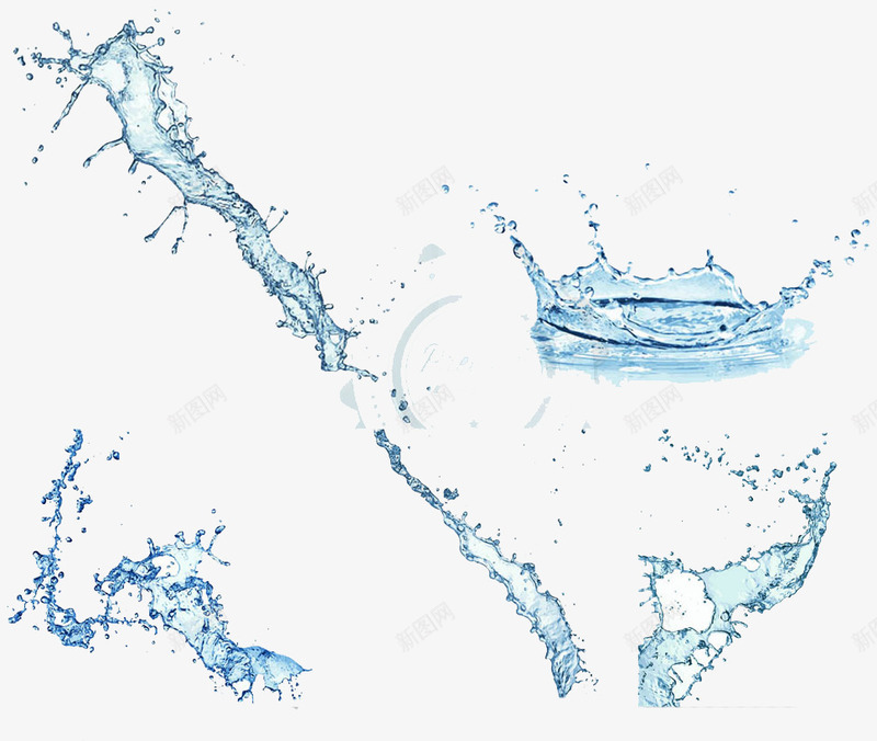水花png免抠素材_新图网 https://ixintu.com 水花 水花四溅 漂浮