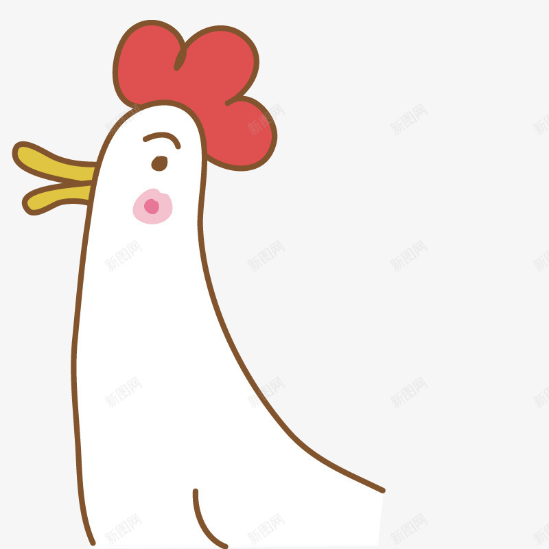 绘画鸡子png免抠素材_新图网 https://ixintu.com 动物 家禽 手绘 漫画
