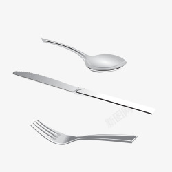 金属勺子叉子刀叉素材