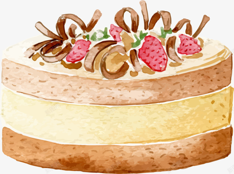 卡通烘焙坊美食图案png免抠素材_新图网 https://ixintu.com 巧克力甜点 巧克力蛋糕png免抠 漂亮蛋糕 点心 烘焙坊 美味巧克力蛋糕