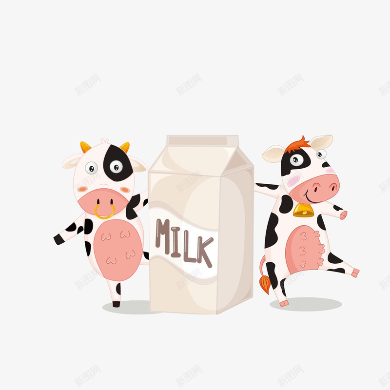 卡通围着一盒牛奶跳舞的奶牛们素png免抠素材_新图网 https://ixintu.com 一盒牛奶 卡通围着一盒牛奶跳舞的奶牛们素材免费下载 奶牛跳舞 盒装牛奶 简约风牛奶盒 黑白牛