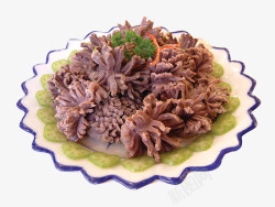 大蒜干锅鸭食品餐饮菊花鸭胗高清图片