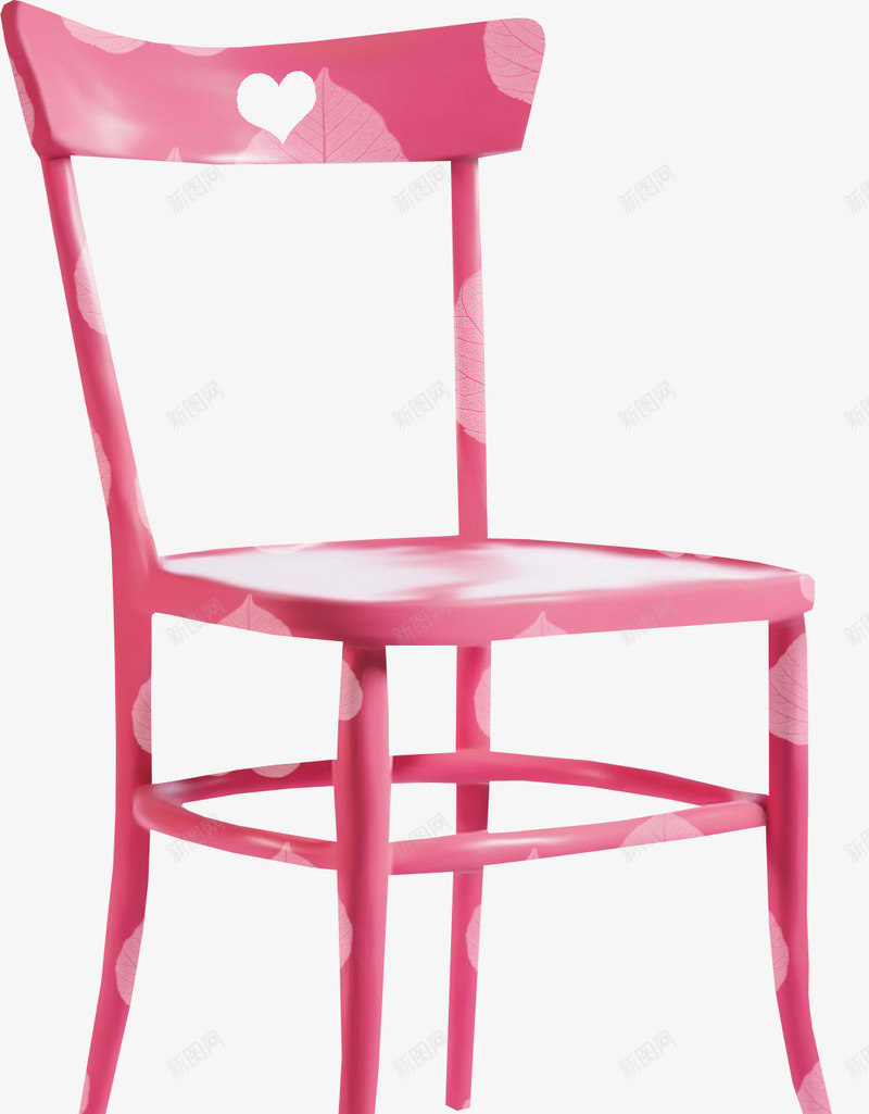 粉色桃心椅子png免抠素材_新图网 https://ixintu.com 可爱椅子 漂亮椅子 粉色椅子
