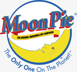 pie创意月亮矢量图高清图片
