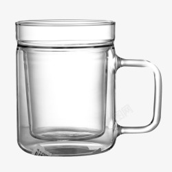 双层杯体双层玻璃水杯高清图片