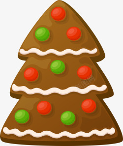 多彩圣诞树创意圣诞树饼干高清图片