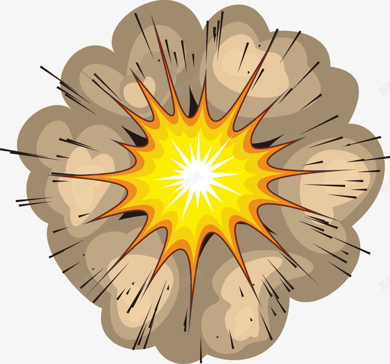 爆炸爆炸标爆炸云png免抠素材_新图网 https://ixintu.com 爆炸 爆炸云 爆炸标