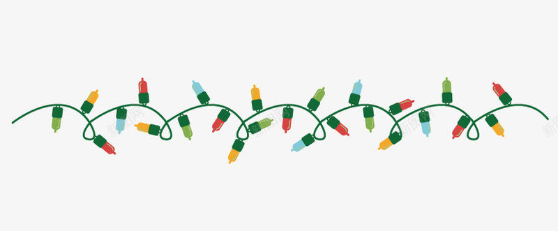 多彩灯泡装饰png免抠素材_新图网 https://ixintu.com 圣诞装饰 彩色灯 彩色灯泡 矢量灯泡
