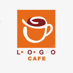 醇厚咖啡厅logo黄色图标高清图片