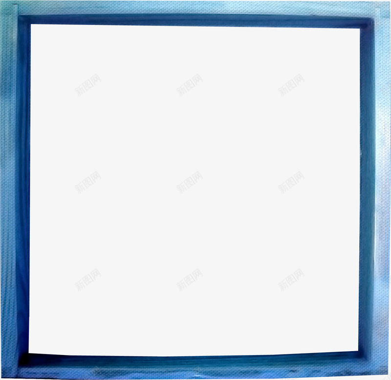 蓝色漂亮木质方框png免抠素材_新图网 https://ixintu.com 木框 木质方框 漂亮方框 蓝色方框