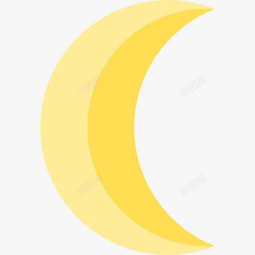 Moon图标png_新图网 https://ixintu.com 半个月亮 天文 月亮 月亮相位 气象 自然