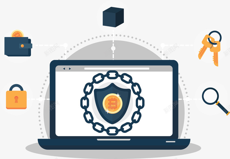 互联网信息安全保护矢量图ai免抠素材_新图网 https://ixintu.com 互联网 信息安全 数据保护 数据保护条例 矢量png 笔记本电脑 矢量图