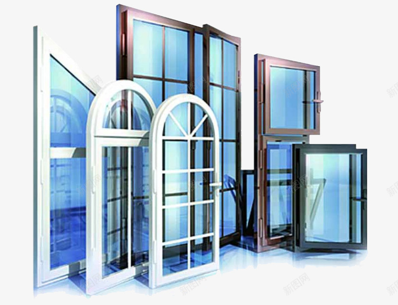玻璃窗户玻璃门png免抠素材_新图网 https://ixintu.com 玻璃制品 窗户 透明 门
