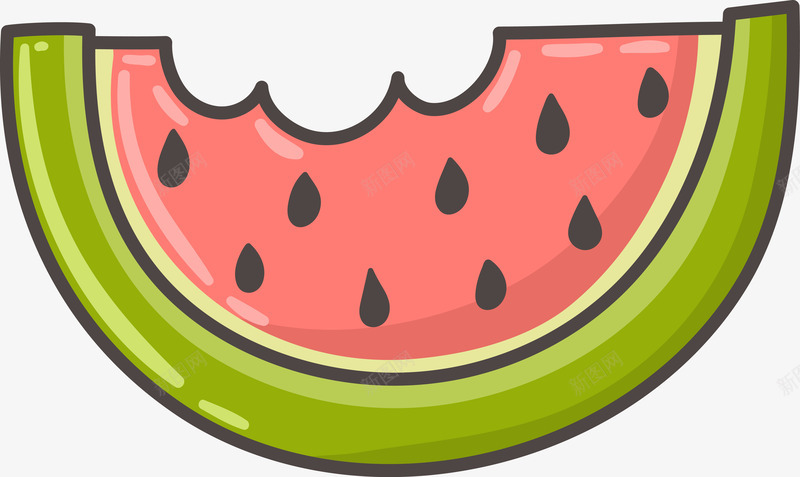 美味的西瓜水彩画png免抠素材_新图网 https://ixintu.com 手绘图 水果 美味的 西瓜 西瓜瓤 西瓜皮 西瓜籽