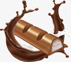 牛奶巧克力威化素材