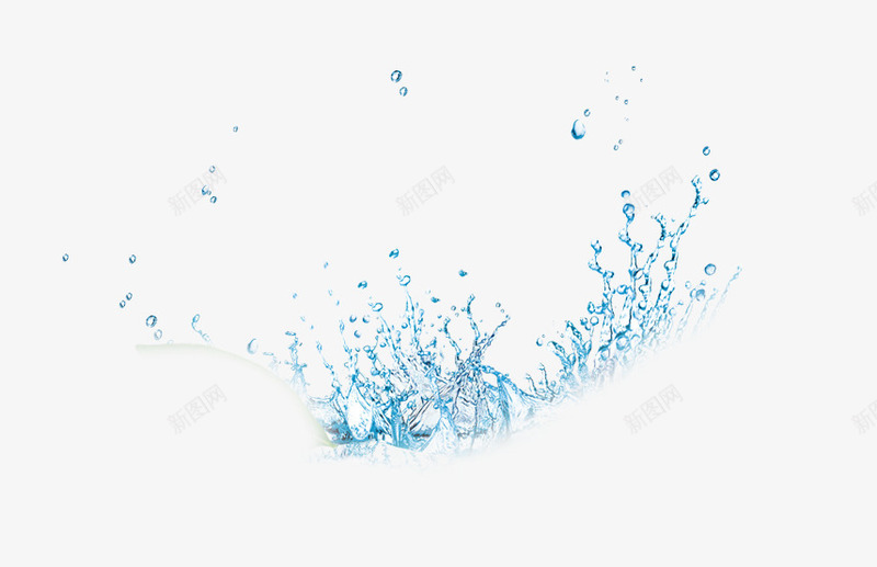水花四溅png免抠素材_新图网 https://ixintu.com 四溅 水花 蓝色