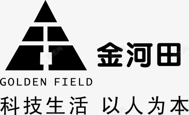 金河田logo矢量图图标图标