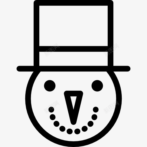 圣诞雪人的帽子图标png_新图网 https://ixintu.com 冬天的雪人 圣诞节 形状 雪