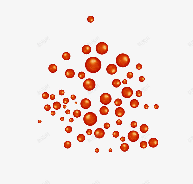 漂亮橙红色小球png免抠素材_新图网 https://ixintu.com 小球 橙红色小球 漂亮小球