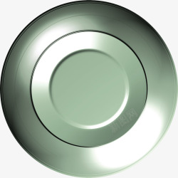 金属质感圆形盘子素材