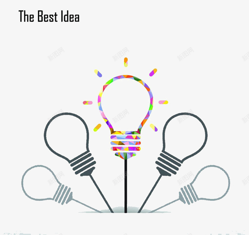 idea创意片图标png_新图网 https://ixintu.com idea创意设计矢量素材 创意 创意标志 创新 标志 标识 程序图标