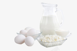 鸡蛋杯豆腐鸡蛋与牛奶高清图片