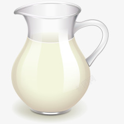 瓶子里的牛奶瓶子里牛奶矢量图高清图片