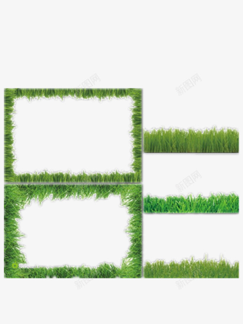 青青小草边框png免抠素材_新图网 https://ixintu.com 好看的边框 小草的边框 漂亮的边框 绿色的边框