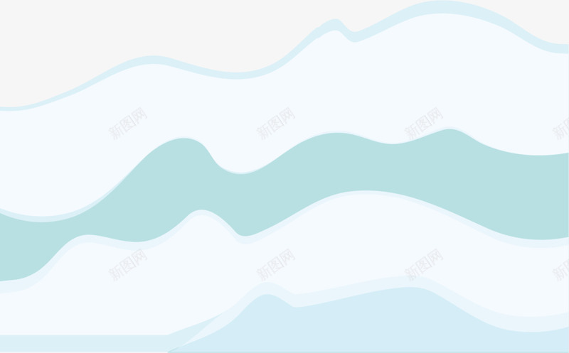 蓝色扁平大海海浪png免抠素材_新图网 https://ixintu.com 6月8号 世界海洋日 大海 水花 浪花 海浪 自然