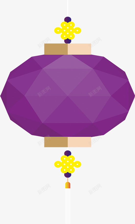 紫色个性手绘创意灯笼png免抠素材_新图网 https://ixintu.com 个性 创意 灯笼 紫色