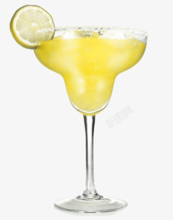 柠檬酒杯素材