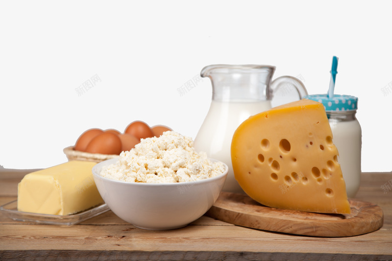 砧板上的面包牛奶png免抠素材_新图网 https://ixintu.com 牛奶 砧板上的面包 鸡蛋