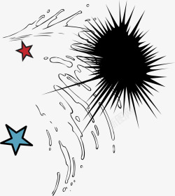 星状线爆炸爆炸标星状线矢量图高清图片