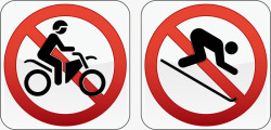 景区标示禁止骑车矢量图图标高清图片