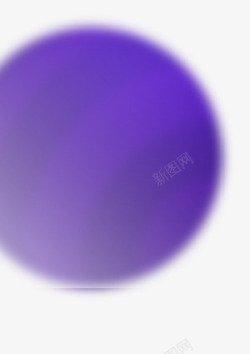 紫色朦胧模糊气球素材
