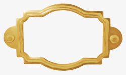 金色金属方框素材