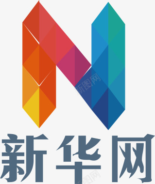 新华网logo矢量图图标图标