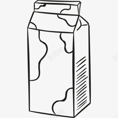 牛奶砖图标图标