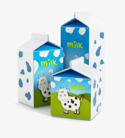牛奶包装盒素材