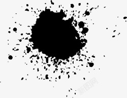 爆炸笔刷动感黑色笔刷图高清图片