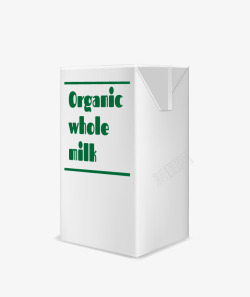 一盒牛奶素材
