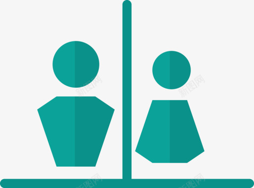 厕所人物图标图标